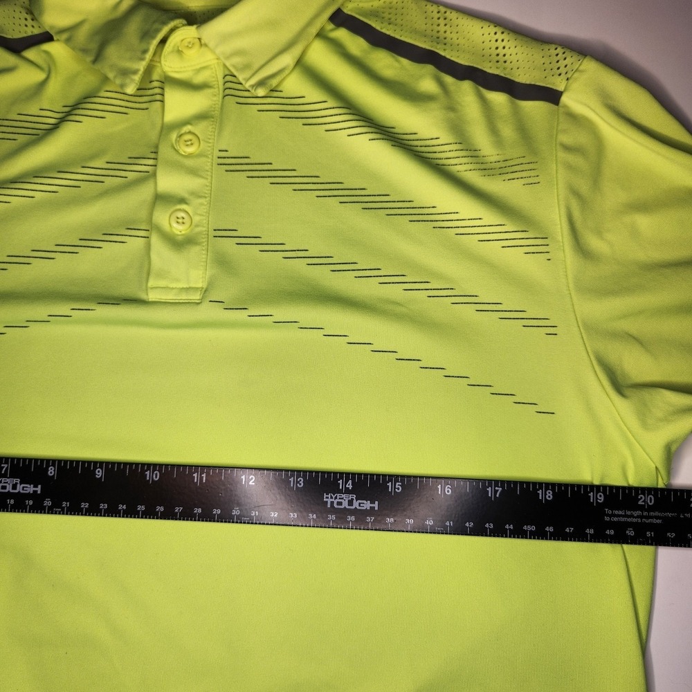 UNDER ARMOUR Performance Polo Shirt TPC Sawgrass Men's Medium Neon Yellow Golf - Picture 4 of 6